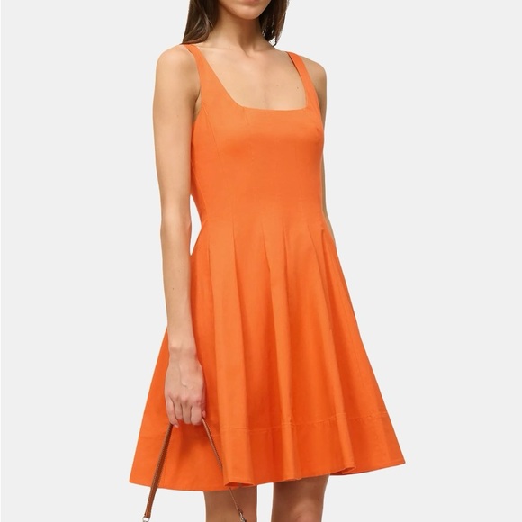 princess polly baby blue dress STAUD Women's Red Wells Cotton Poplin Midi Dress main image 0